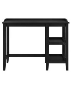 Ameriwood Home Eleanor Single Pedestal Desk, Black