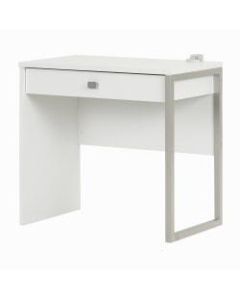 South Shore Interface Desk with 1 Drawer, Pure White