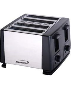 Brentwood Toaster - Toast - Brushed Stainless Steel, Black