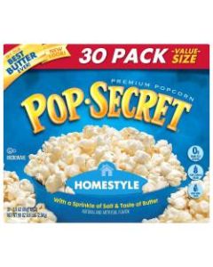 Pop Secret Premium Popcorn, Homestyle, 3 Oz, Pack Of 30