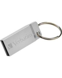 Verbatim 64GB Metal Executive USB Flash Drive - Silver - 64 GBUSB - Silver