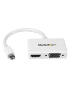 StarTech.com 2-in-1 Mini DisplayPort To HDMI Or VGA Converter, White