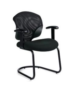Global Tye Low-Back Chair, 35inH x 25inW x 26inD, Ebony/Black