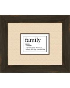 PTM Images Expressions Framed Wall Art, Family Noun, 16inH x 18inW, Charcoal