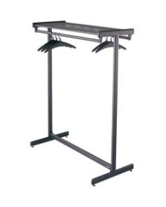 Quartet Double-Sided Garment Rack, 61 1/2in x 48in, Black