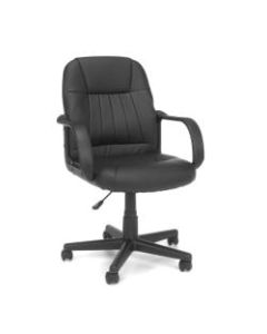 OFM Essential Series Ergonomic Vinyl Mid-Back Conference Chair, Black