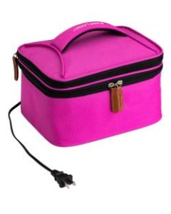 HOTLOGIC Portable Personal Expandable Mini Oven XP, 4-1/2inH x 7-1/2inW x 9-1/2inD, Pink