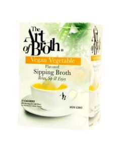 The Art of Broth Vegan Vegetable Flavored Sipping Broth, Box Of 20 Bags
