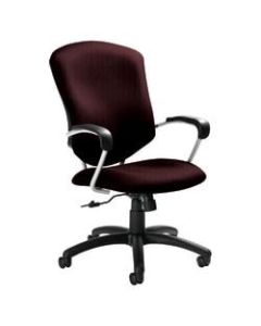 Global Supra Ergonomic High-Back Fabric Tilter Chair, Ruby/Tungsten