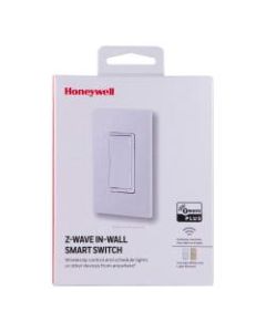 Honeywell Z-Wave Plus In-Wall Smart Rocker Switch, White, 39348
