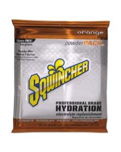 Sqwincher Powder Packs, Orange, 47.66 Oz, Case Of 16