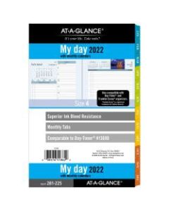 AT-A-GLANCE Zenscapes Daily/Monthly Planner Refill, 5-1/2in x 8-1/2in, January to December 2022, 281-225