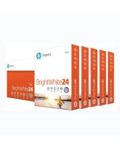 HP Bright White Inkjet Paper, Letter Size (8 1/2in x 11in), 24 Lb, Ream Of 500 Sheets