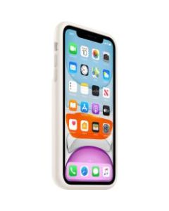 Apple Smart - Battery case for cell phone - silicone, elastomer - soft white - for iPhone 11
