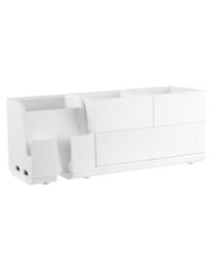 Bostitch Office Konnect Stackable 4-Piece Desk Organization Kit, White