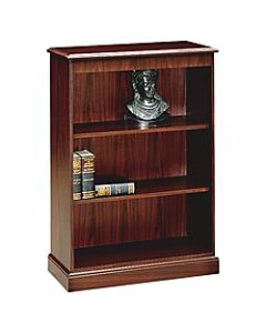 HON 94000 Series 3-Shelf Bookcase, Mahogany