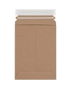 Partners Brand Kraft Stayflats Utility Mailers, 6in x 9in, Brown, Pack of 250