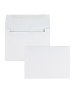 Quality Park Deep Invitation Envelopes, 6 1/2in x 4 3/4in, Gummed Flap, White, Box Of 500