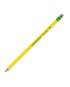 Ticonderoga Tri-Write Pencils, With Erasers, #2 Lead, Yellow, Pack Of 12