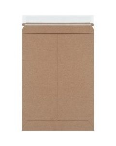 Partners Brand Kraft Stayflats Utility Mailers, 7 1/4in x 11in, Brown, Pack of 250