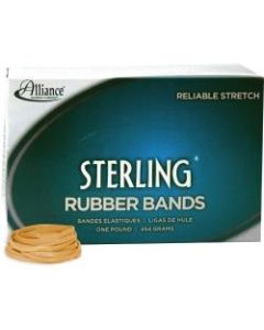 Alliance Rubber 24315 Sterling Rubber Bands - Size #31 - Approx. 1200 Bands - 2 1/2in x 1/8in - Natural Crepe - 1 lb Box