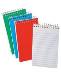 Oxford Pocket-Size Memo Books, 3in x 5in, Narrow Ruled, 60 Sheets, Assorted Colors, Pack Of 3