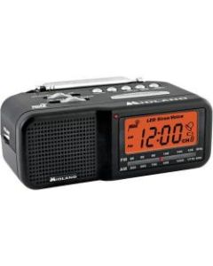 Midland WR11 Clock Radio - AM, FM