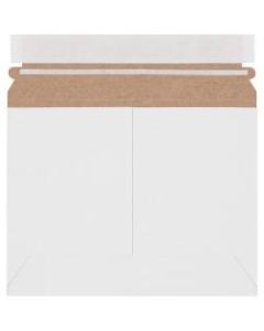 Partners Brand Stayflats Lite Mailers, 8in x 6in, White, Pack of 200