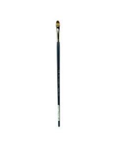 Royal & Langnickel Sabletek Long-Handle Paint Brush L95525, Size 12, Filbert Bristle, Sable Hair, Blue