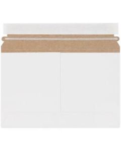Partners Brand Stayflats Lite Mailers, 9 1/2in x 6in, White, Pack of 200