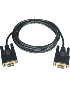 Tripp Lite 6ft Null Modem Serial DB9 RS232 Cable Adapter Gold F/F 6ft - DB-9 Female - DB-9 Female - 6ft