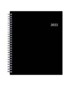 Blue Sky Firefall Weekly/Monthly PP Safety Wirebound Planning Calendar, 7in x 9in, Charcoal, January To December 2022, 137262