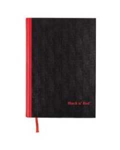 Black n Red Notebook/Journal, 11 3/4in x 8 1/4in, 192 Pages (96 Sheets), Black/Red, (D66174)