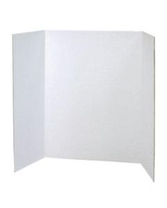 Pacon Presentation Boards, 40in x 28in, White, Pack Of 4 Boards