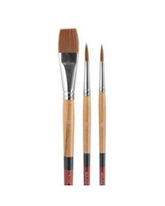 Princeton Snap Paint Brush Set, Set 2, Assorted Bristles, Synthetic, Brown