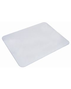 Artistic Eco-Clear Desk Pad With Antimicrobial Protection, 12in H x 17in W, Frosted Clear