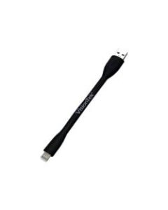 VisionTek Flex - Lightning cable - Lightning male to USB male - 6 in - black - for Apple iPad/iPhone/iPod (Lightning)
