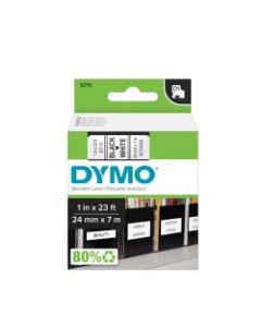 DYMO D1 53713 Black-On-White Tape, 1in x 23ft