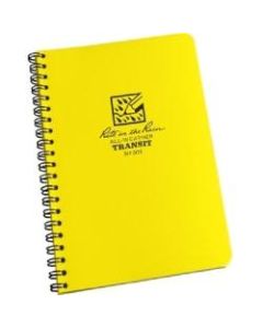 Rite in the Rain All-Weather Spiral Notebooks, Side, 4-7/8in x 7in, 64 Pages (32 Sheets), Yellow, Pack Of 12 Notebooks
