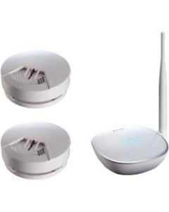 Asante Battery-Operated Smoke Detector Kits, VS3729, Pack Of 2