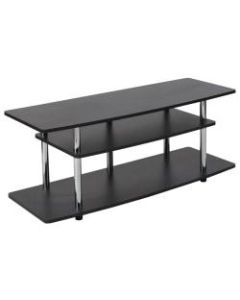 Flash Furniture TV Stand With Metal Legs, 17-3/4inH x 43-1/4inW x 15-3/4inD, Black