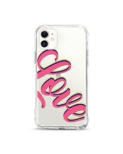 OTM Essentials Tough Edge Case For iPhone 11, Pink Neon Love, OP-ACP-Z127A