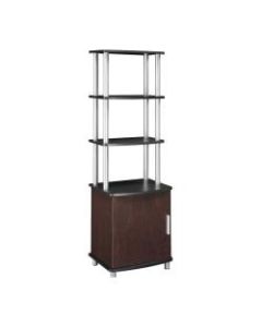 Ameriwood Home 3-Shelf Audio Pier, Cherry/Black