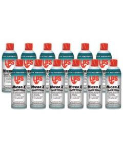 Micro-X Fast Evaporating Aerosol Contact Cleaner, 11 Oz Can, Case Of 12