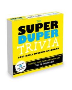TF Publishing Arts & Entertainment Daily Desktop Calendar, 5-1/4in x 5-1/4in, Trivia, January To December 2022