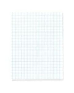 Office Depot Brand Quadrille Pads, 4 x 4 Squares/Inch, 50 Sheets, White, Pack Of 6