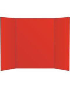 Office Depot Brand 2-Ply Tri-Fold Project Board, 36in x 48in, Red