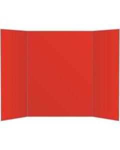 Office Depot Brand 2-Ply Tri-Fold Project Board, 36in x 48in, Red