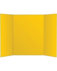 Office Depot Brand 2-Ply Tri-Fold Project Board, 36in x 48in, Yellow