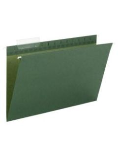 Smead TUFF Hanging File Folders With Easy Slide Tabs, Legal Size, Standard Green, Box Of 20